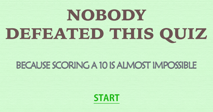 Banner for Can you handle this quiz?