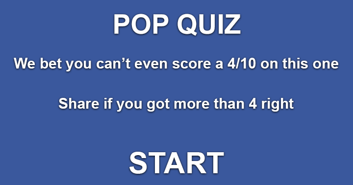 Banner for Pop Music Quiz. Can you score a better score than 5 out of 10? Share if you do!