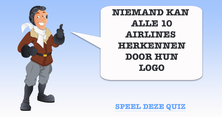 Banner for Quiz met luchtvaartmaatschappijlogo
