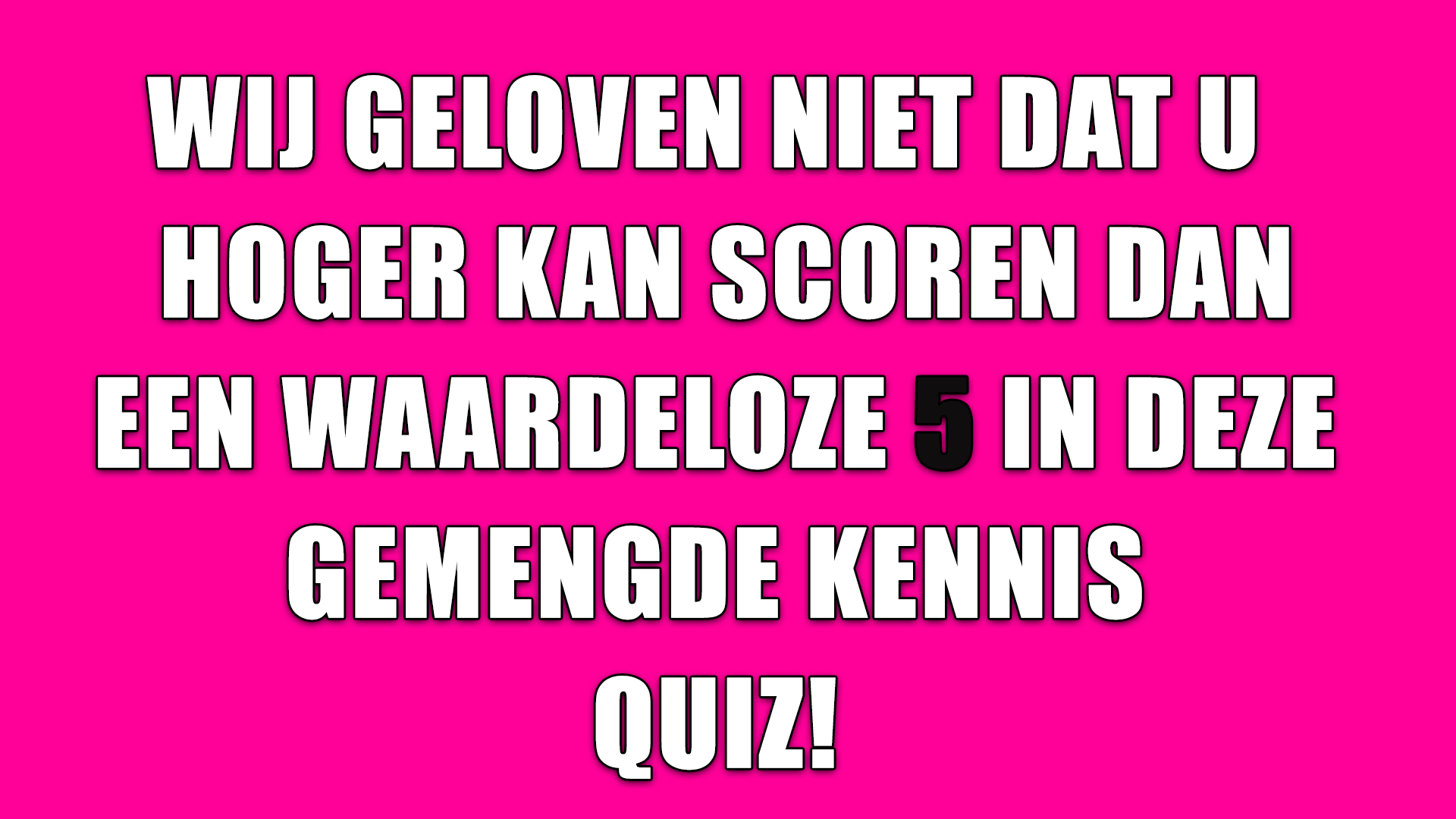 Banner for Trivia met gemengde kennis
