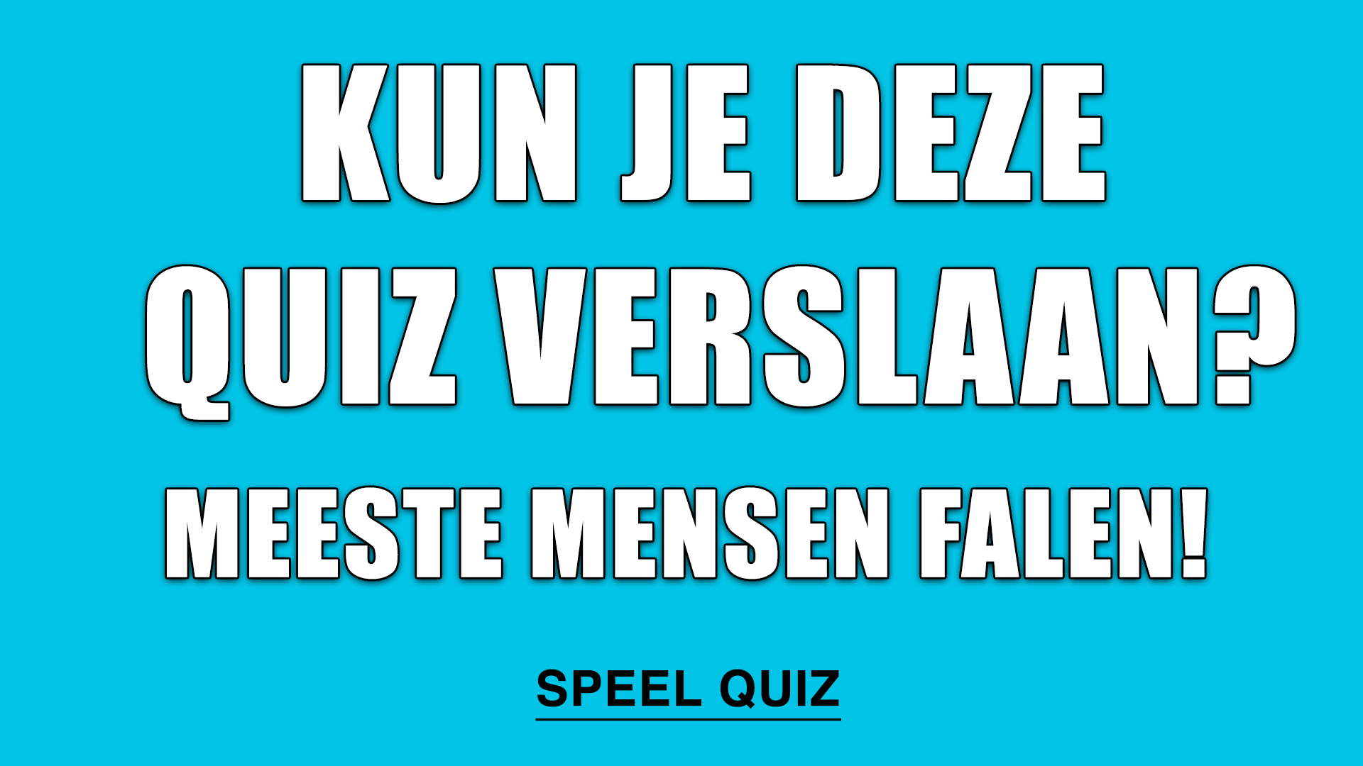 Banner for  Onverslaanbare kennisquiz