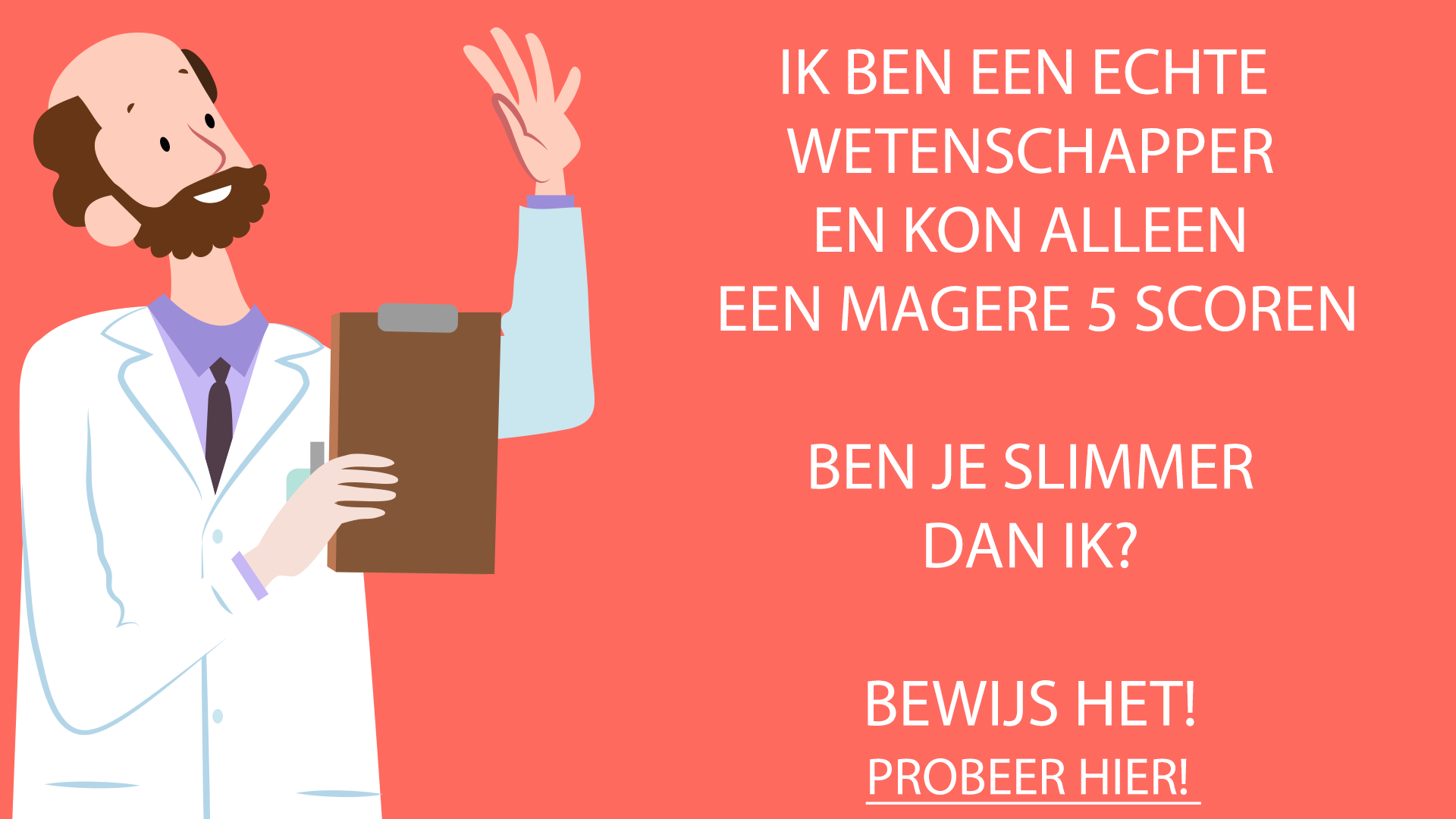 Banner for Wetenschapsquiz