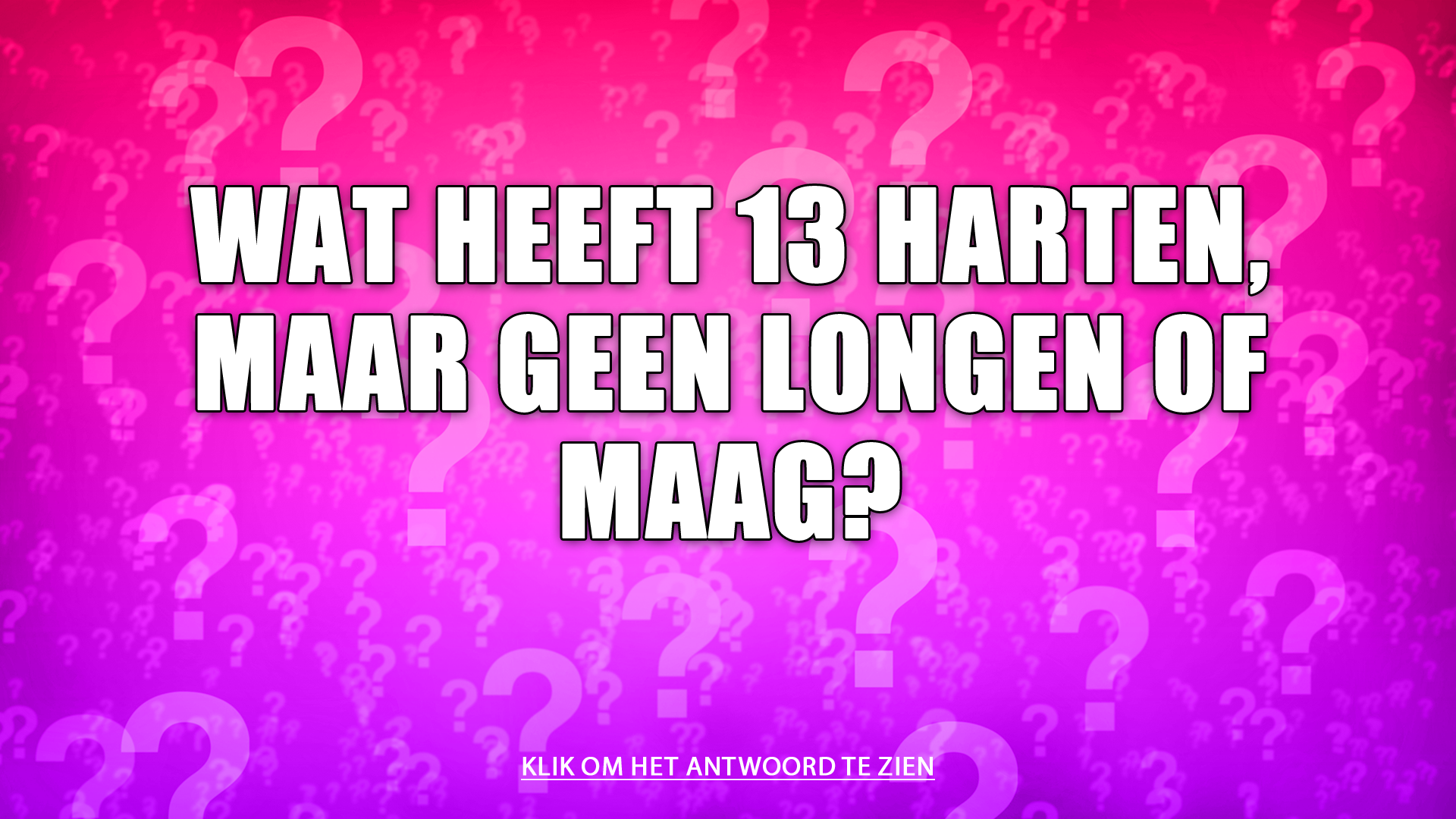 Banner for Weet jij het antwoord op dit raadsel?