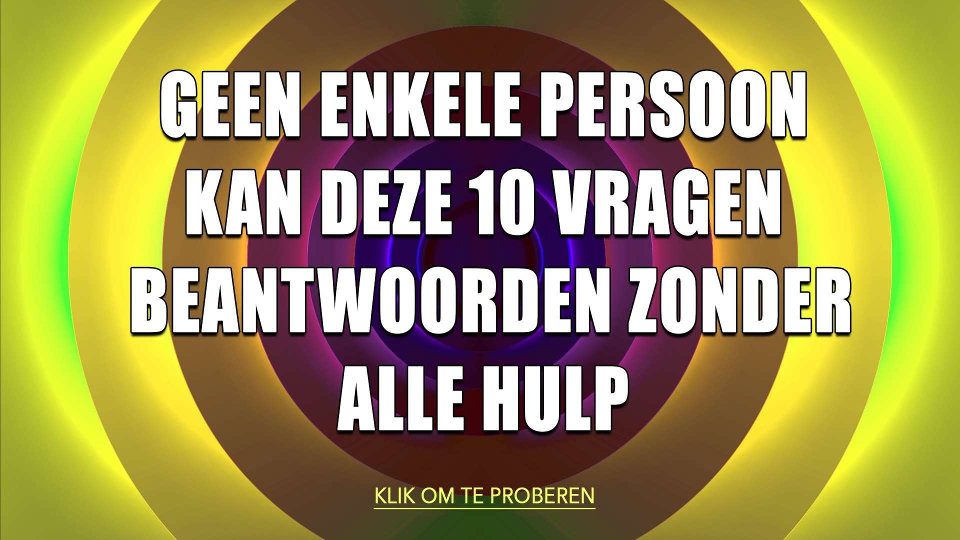 Banner for Onverslaanbare kennisquiz
