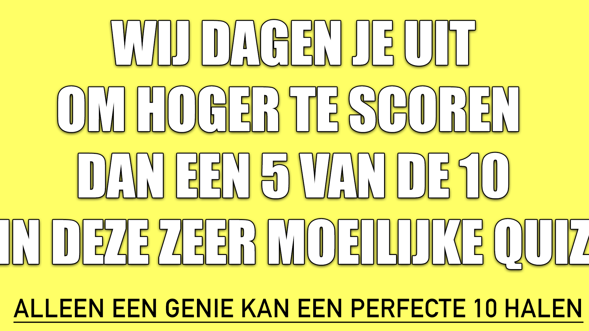 Banner for Moeilijke Gemengde Trivia Quiz