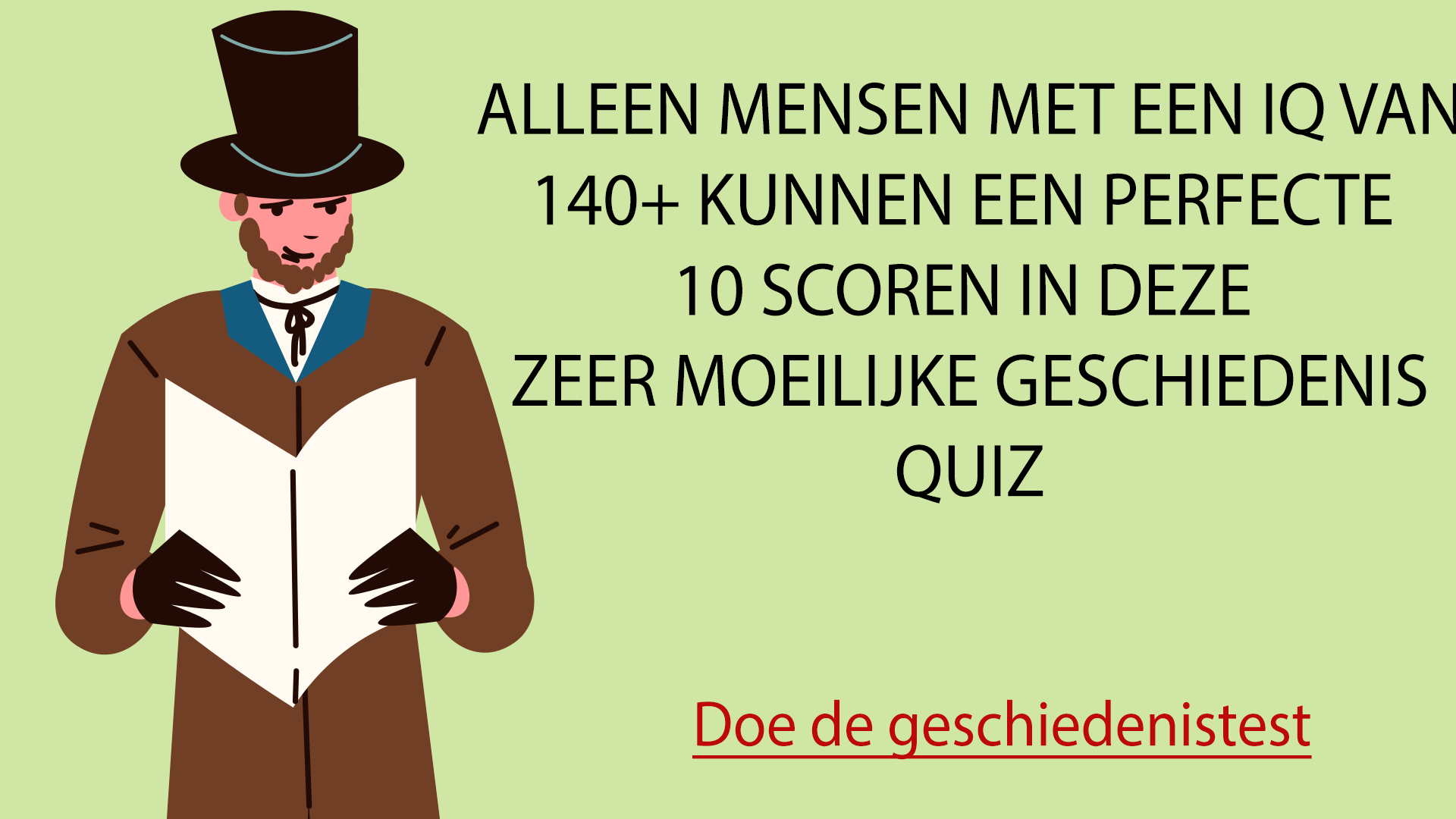 Banner for  Zeer moeilijke geschiedenisquiz