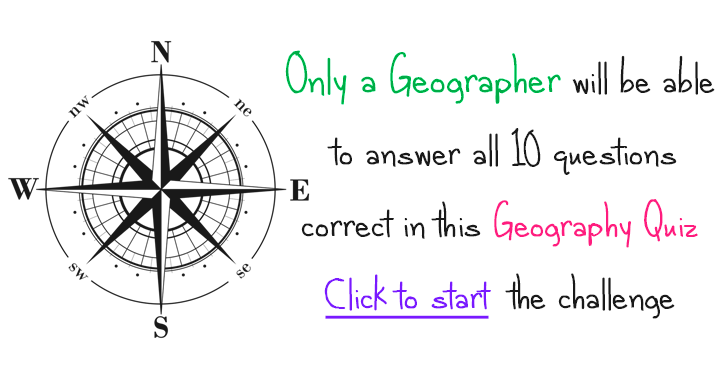 Banner for Geography Quiz
