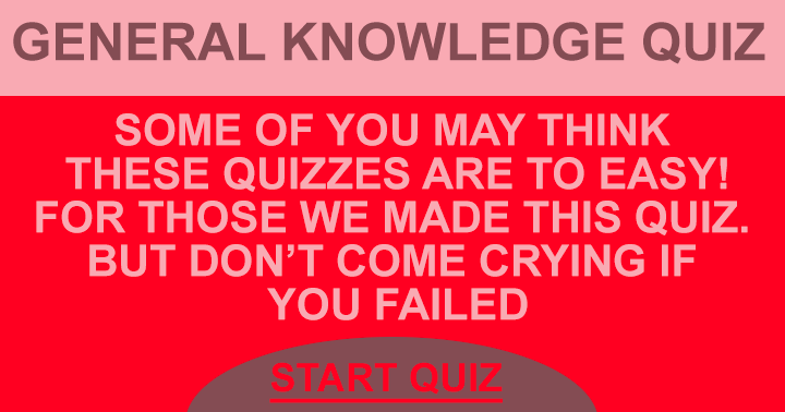 Banner for Don't come crying if you failed!