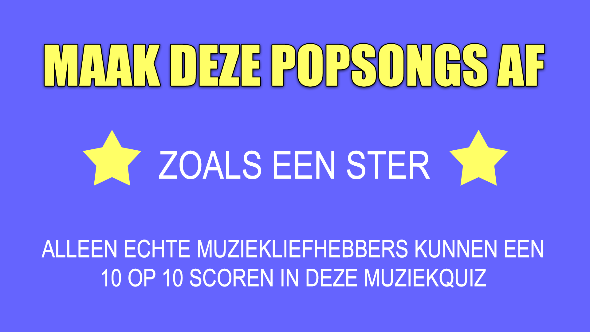 Banner for 10 beroemde nummers, 10 onvoltooide titels