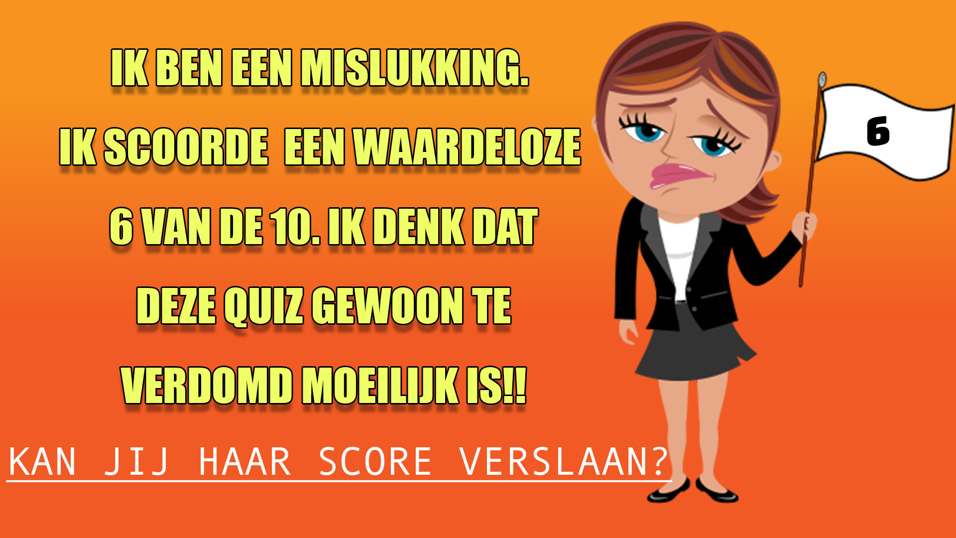 Banner for Moeilijke kennis quiz