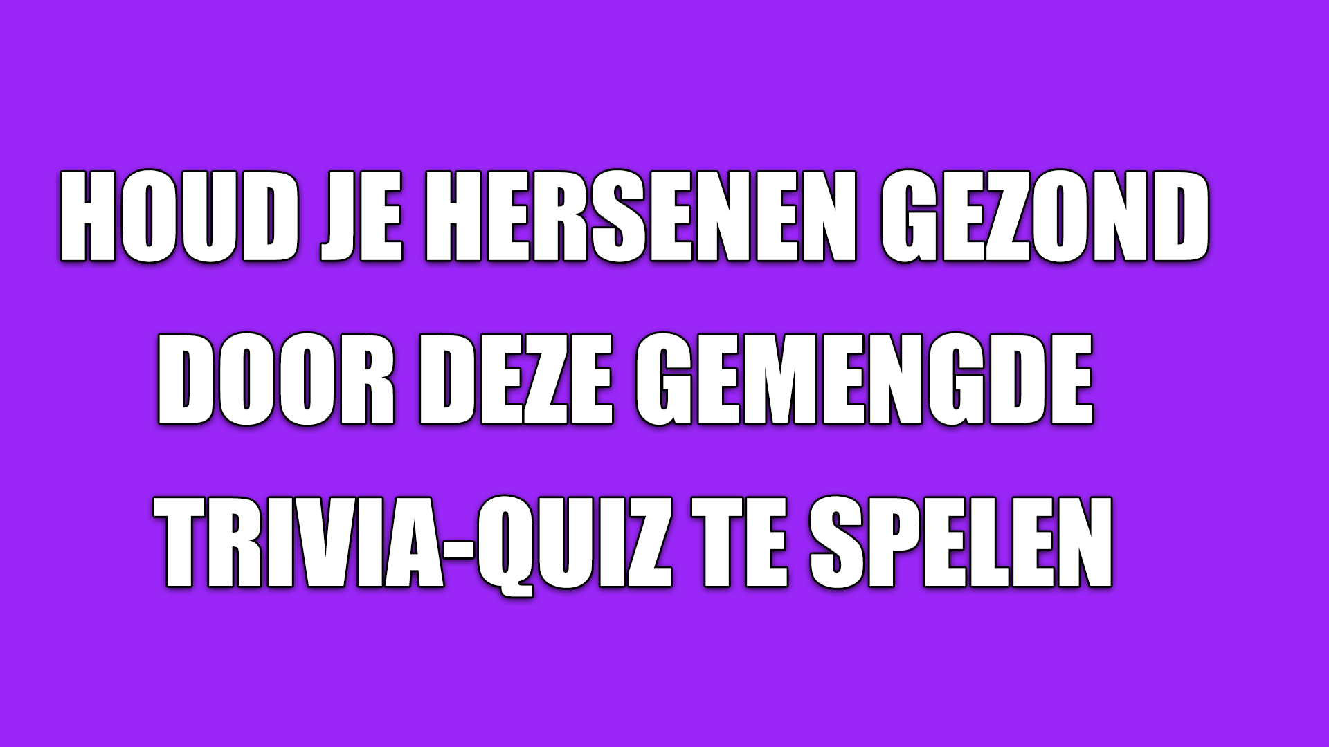 Banner for Hersentrainer