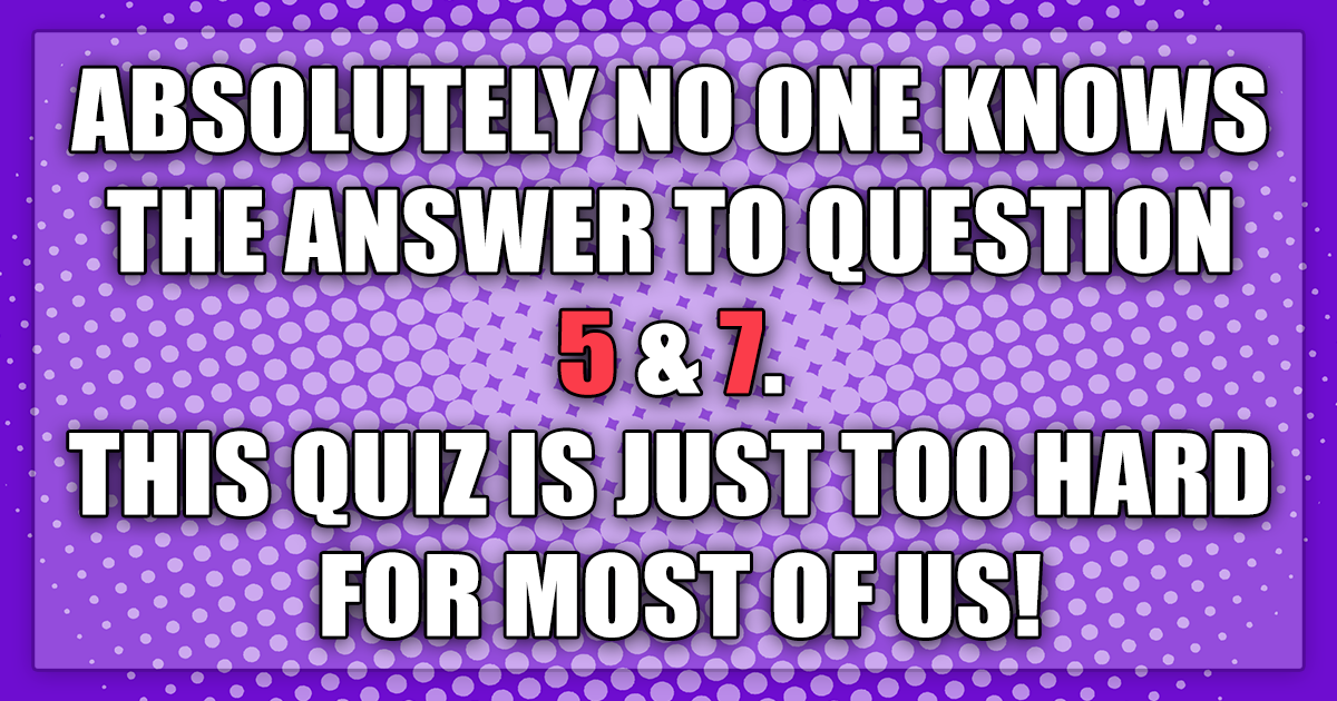 Hard Mixed Trivia Quiz