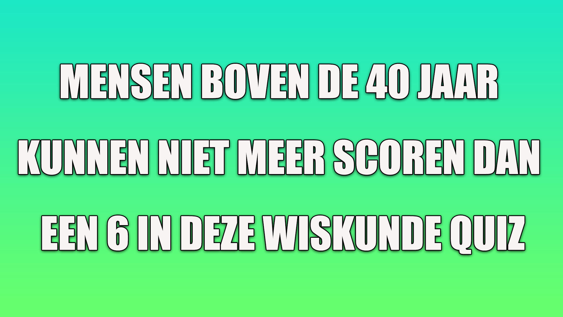 Banner for Wiskundige weetjes