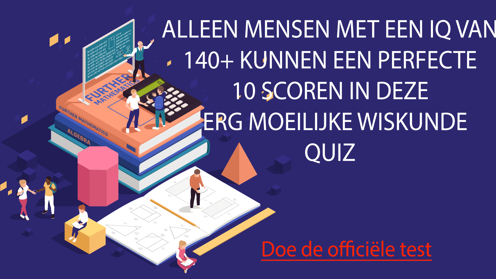 Banner for Wiskunde Quiz
