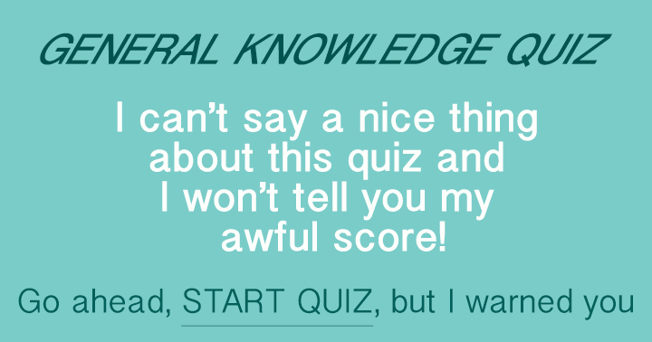 Banner for General Knowledge Quiz