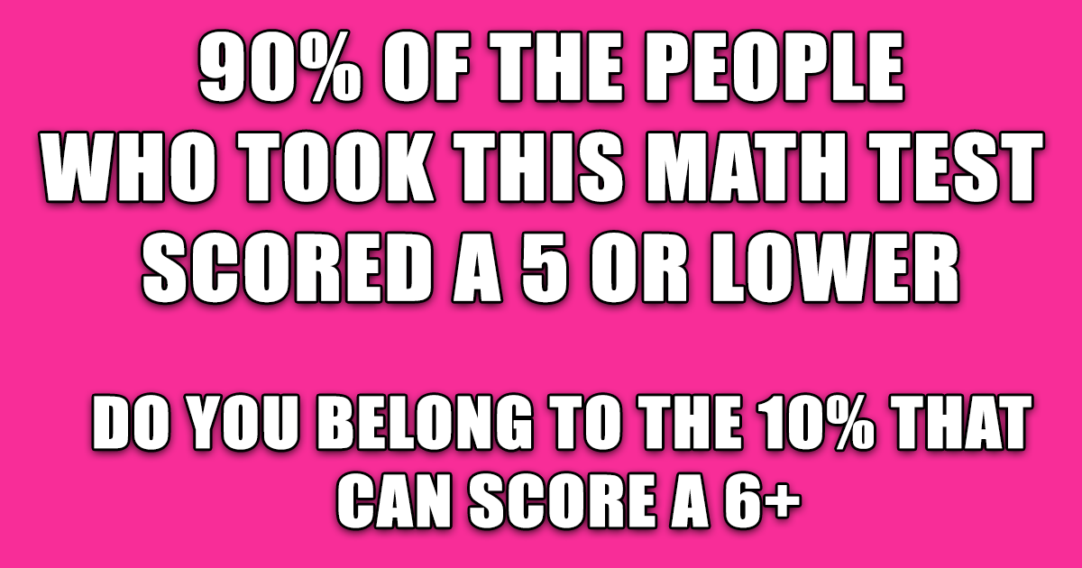 Banner for Mathematics Test