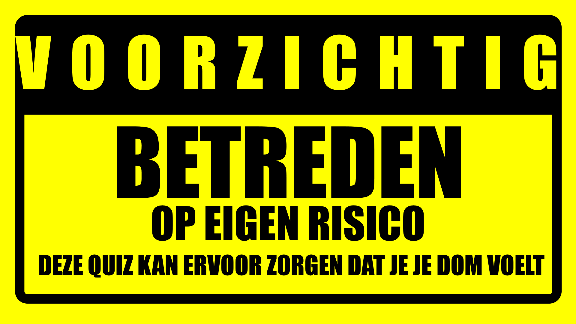 Banner for Uitdagende kennisquiz
