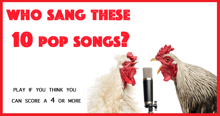 Banner for Who sang these songs?