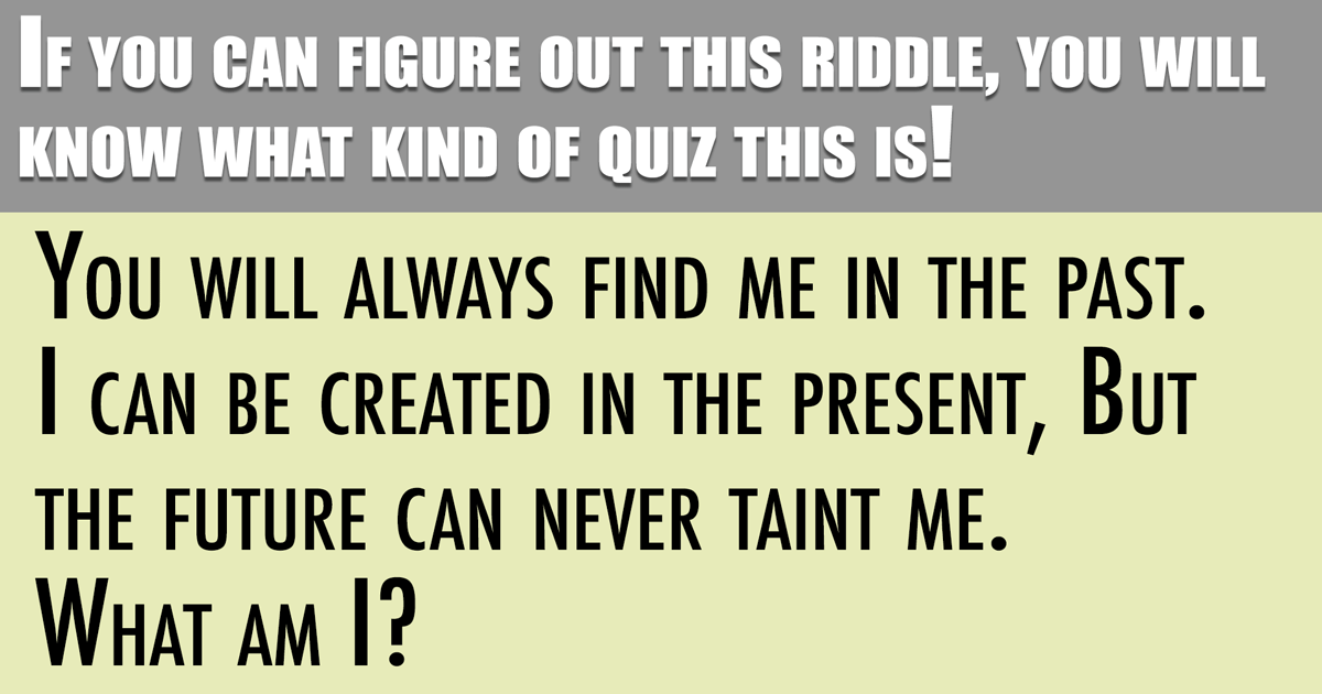 Banner for Do you know what kind of quiz this is?