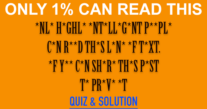 Banner for Can you read the line of text?