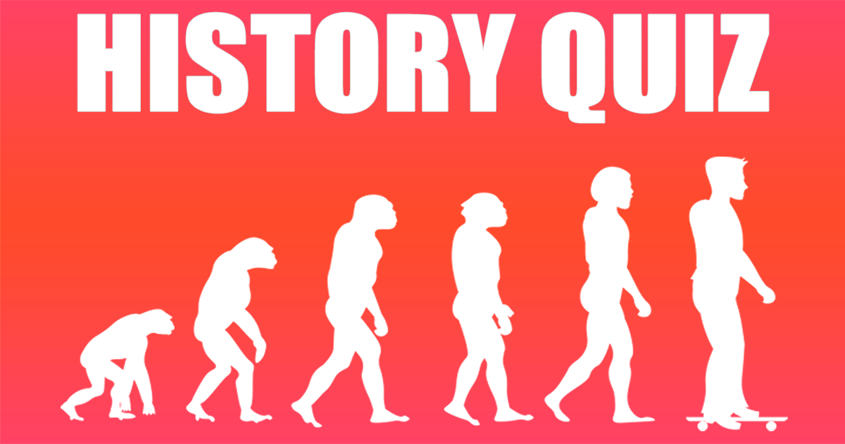 Banner for Quiz on historical events.