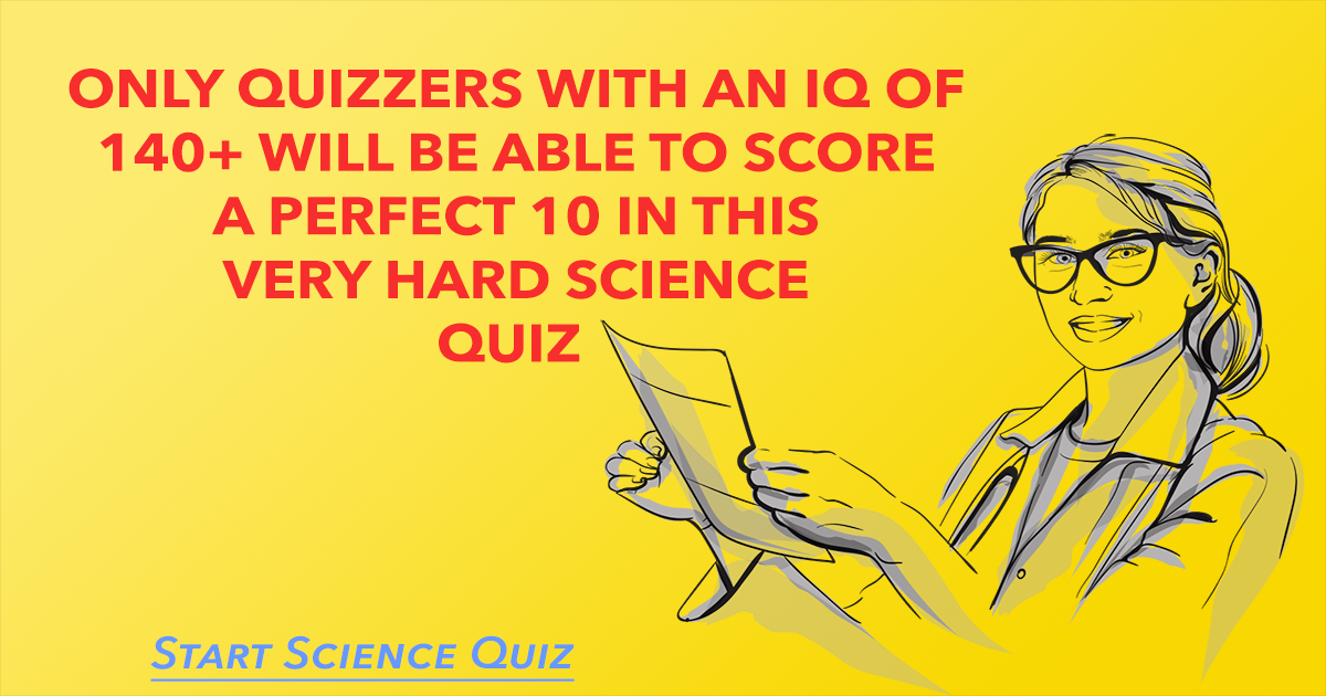 Banner for Science Quiz that is challenging.