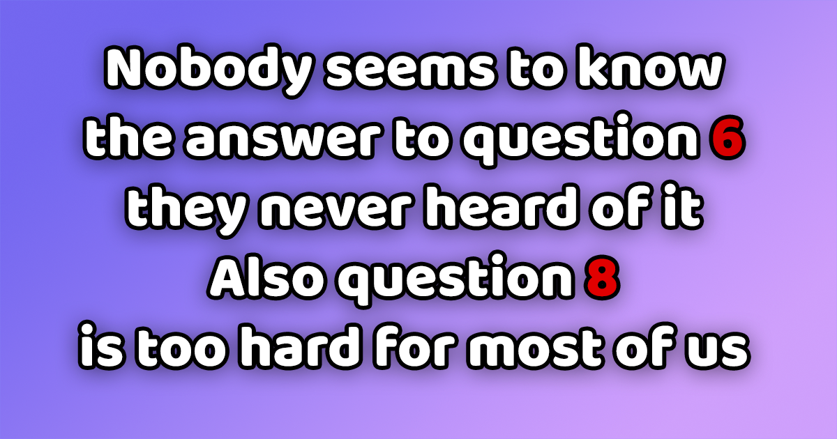 Banner for Difficult Trivia Quiz.