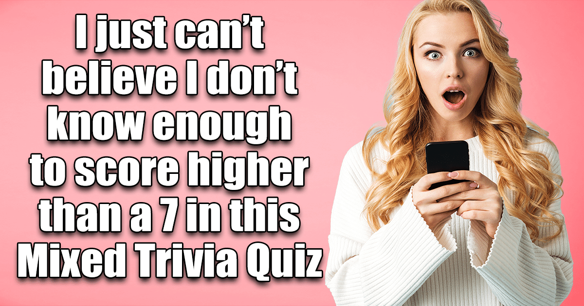Banner for Trivia Quiz with a blend of different topics.