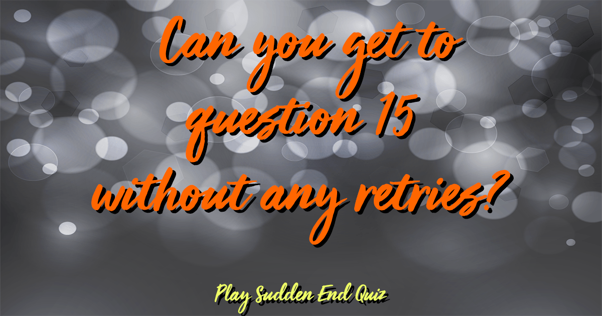 Banner for 'Sudden Termination of Miscellaneous Facts Quiz'