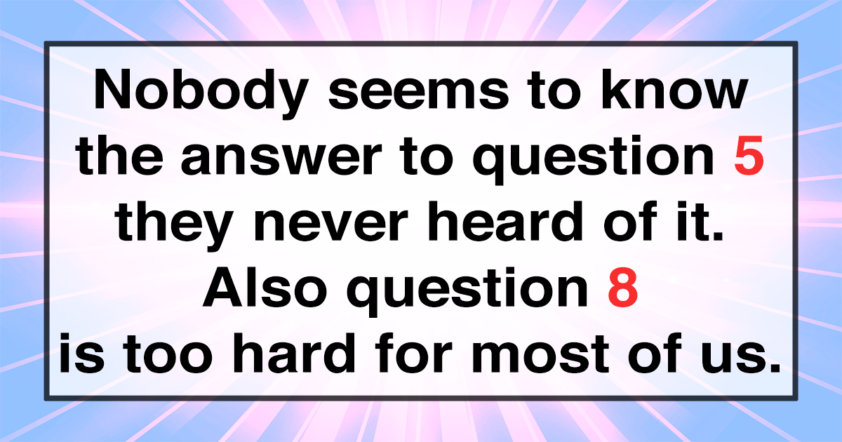 Banner for Quiz that tests your knowledge with difficult questions.
