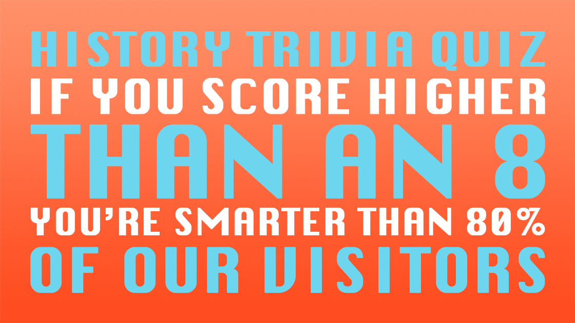 Banner for Trivia Quiz on History