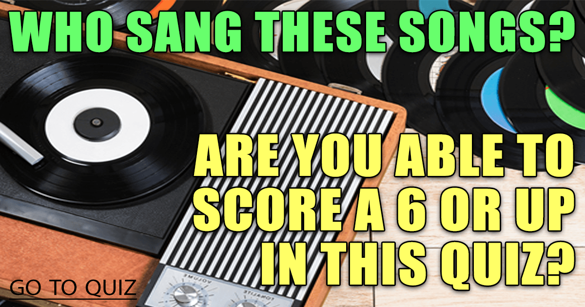 Banner for Are you able to recognize the vocalists of these songs?