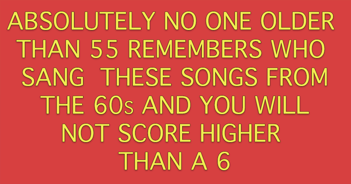 Banner for Who Sang These Songs From The 60s?