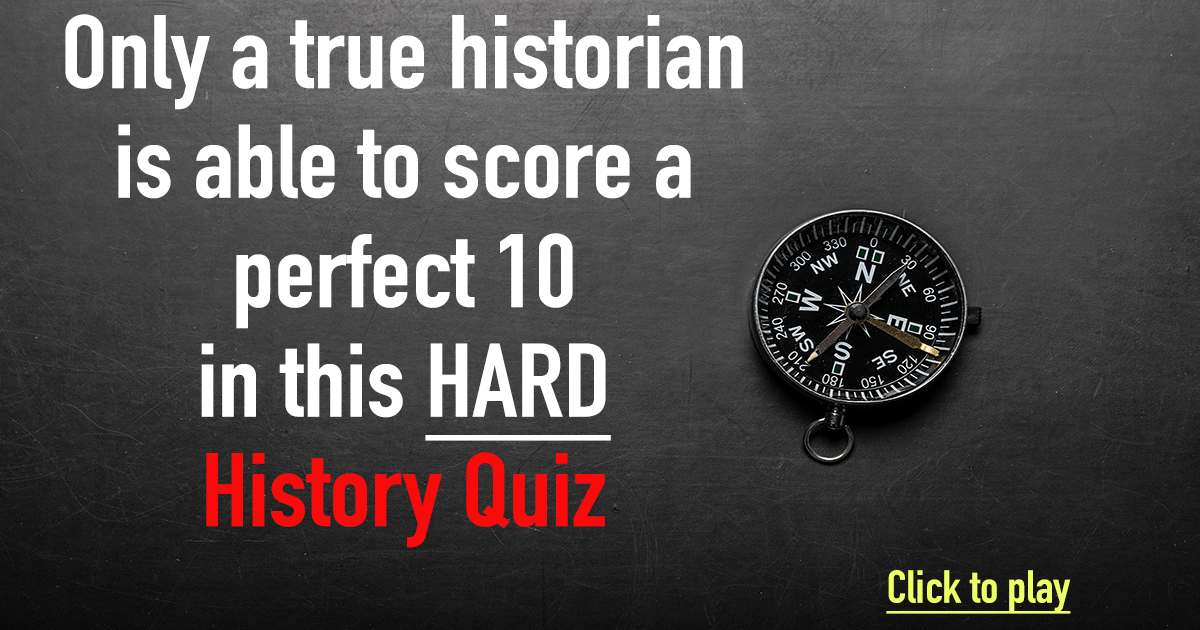 Banner for A challenging History Quiz.