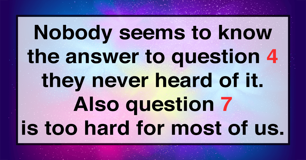 Banner for Difficult Trivia Quiz.