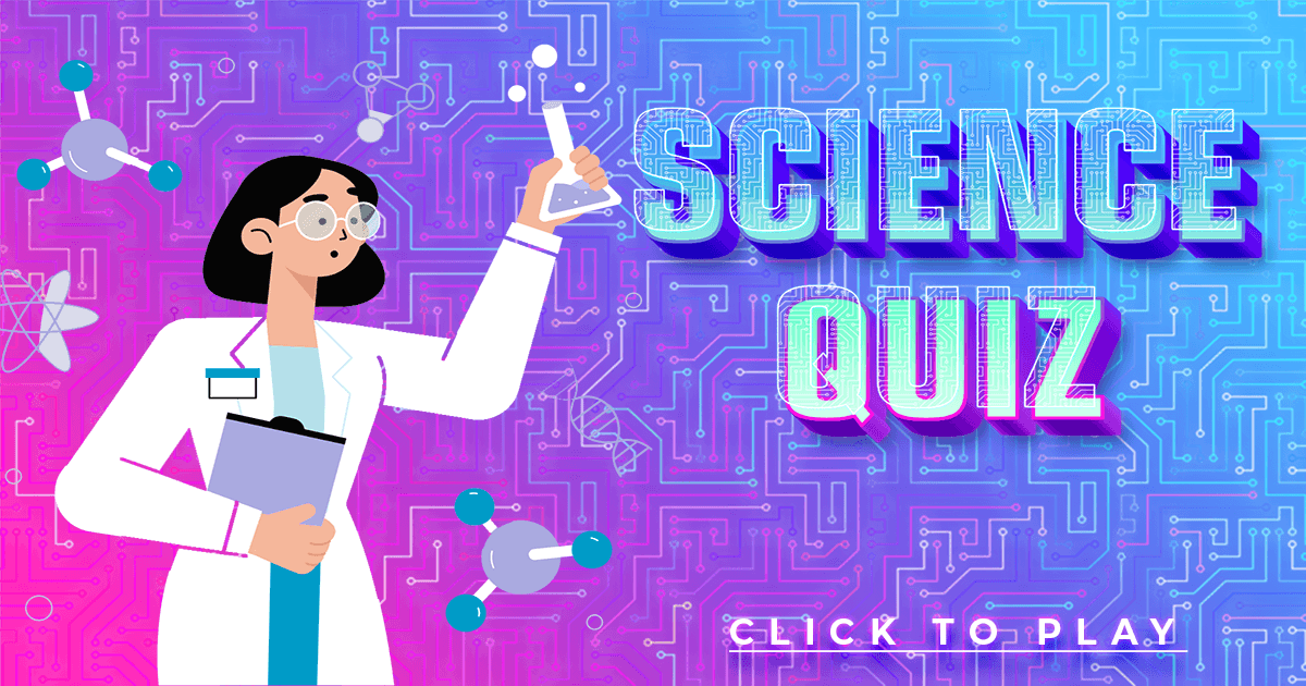 Banner for Quiz on Science.