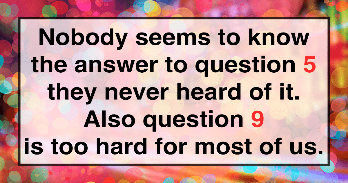 Quiz on General Knowledge.