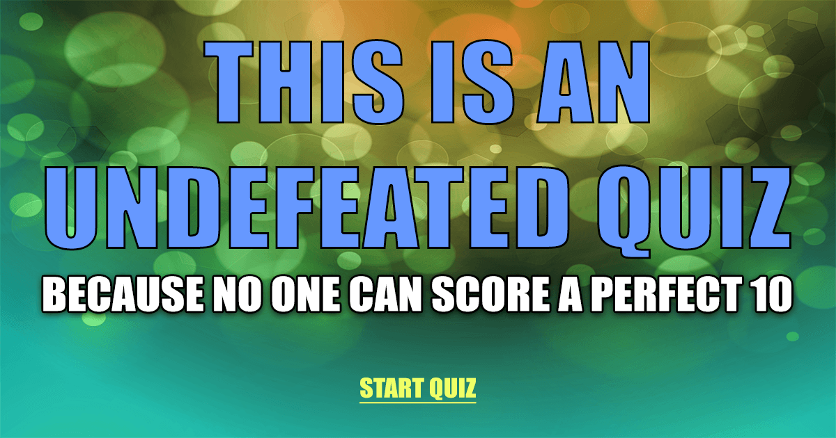 Banner for 'Unbeaten Knowledge Quiz'
