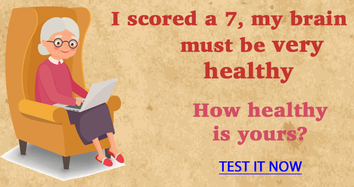 Banner for Assess your brain's health with a test.