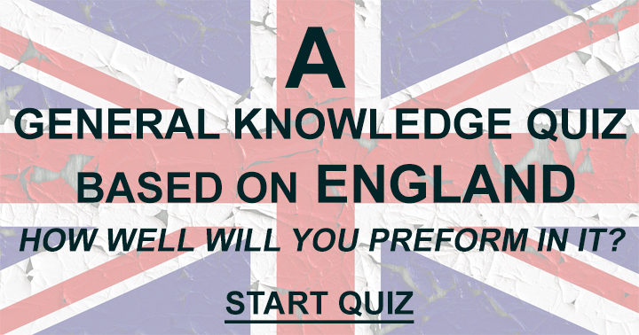 Banner for 'Quiz testing general knowledge in English!'