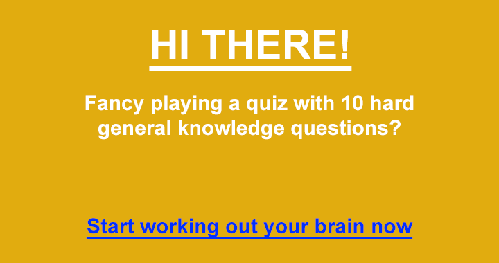 Banner for Take care of your brain by playing a quiz every day!