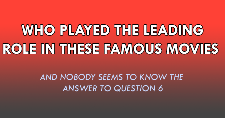 Banner for Do you believe you have the answer to question 6?