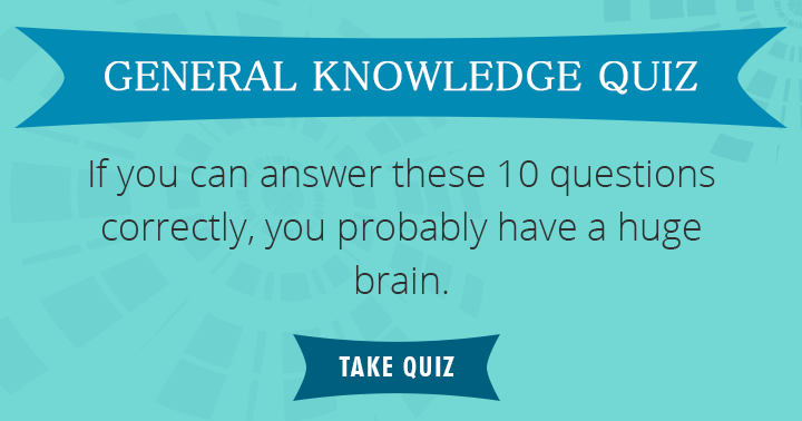 Banner for Answering these 10 questions requires individuals with an immense intellect.