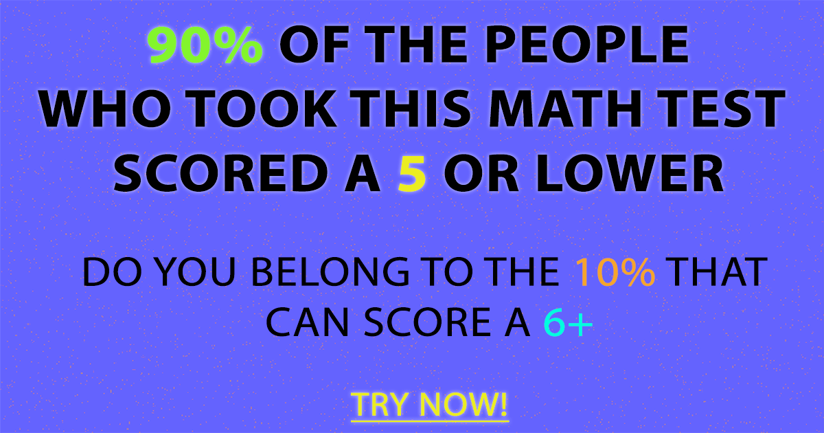 Banner for There are 10 challenging math questions.