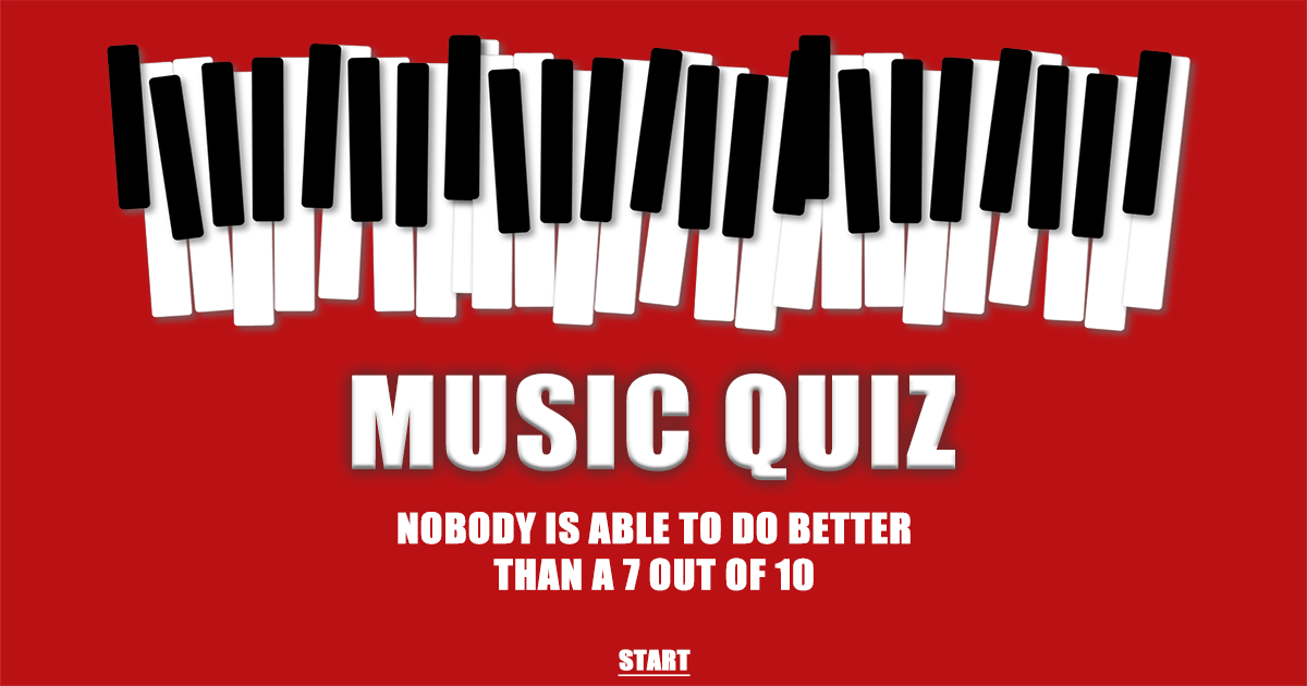 Banner for How about a quiz about music?