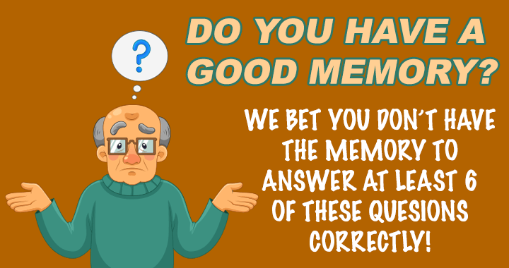 Banner for Test your memory skills!