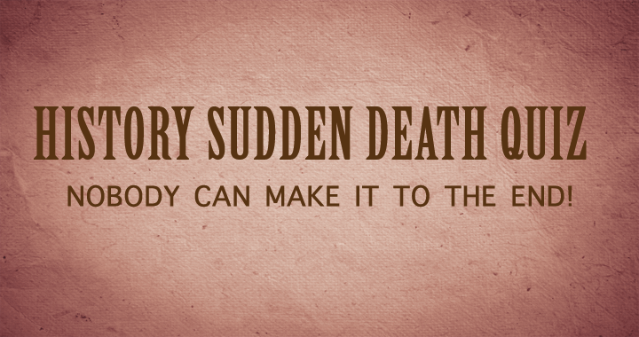 Banner for The quiz is called 'Sudden Death.'