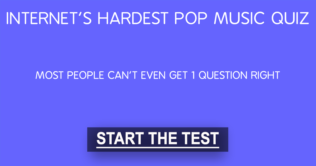 Banner for A well-liked Music Quiz.