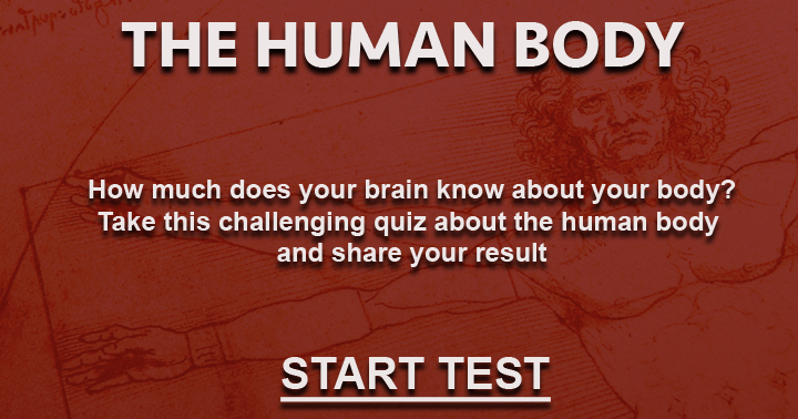 Banner for Test your brain's knowledge about your body and share your result.