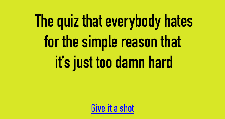 Banner for It's excessively difficult.